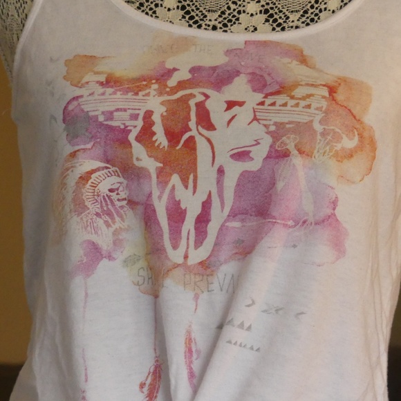 Tie front Cropped Tank Top - PACSUN - Picture 2 of 3